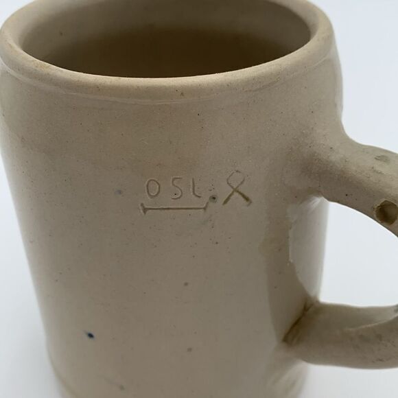 German beer stein mug stoneware vintage Frankenbiau Riedbach handmade - Picture 4 of 8